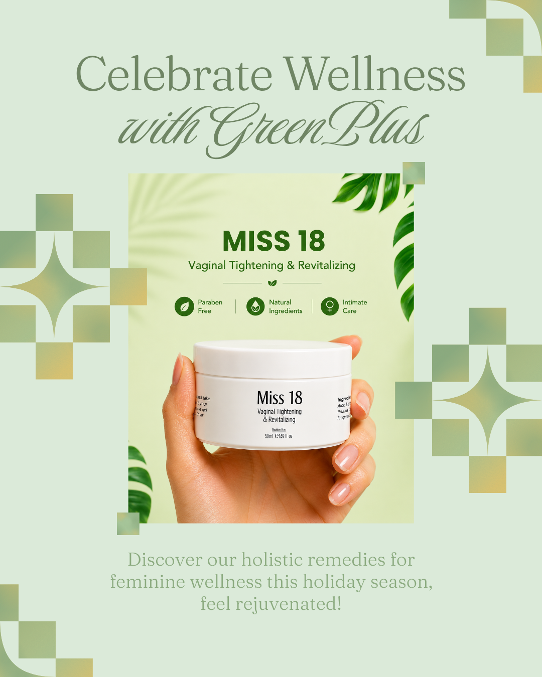 Miss-18 Feminine Gel herbal intimate wellness product