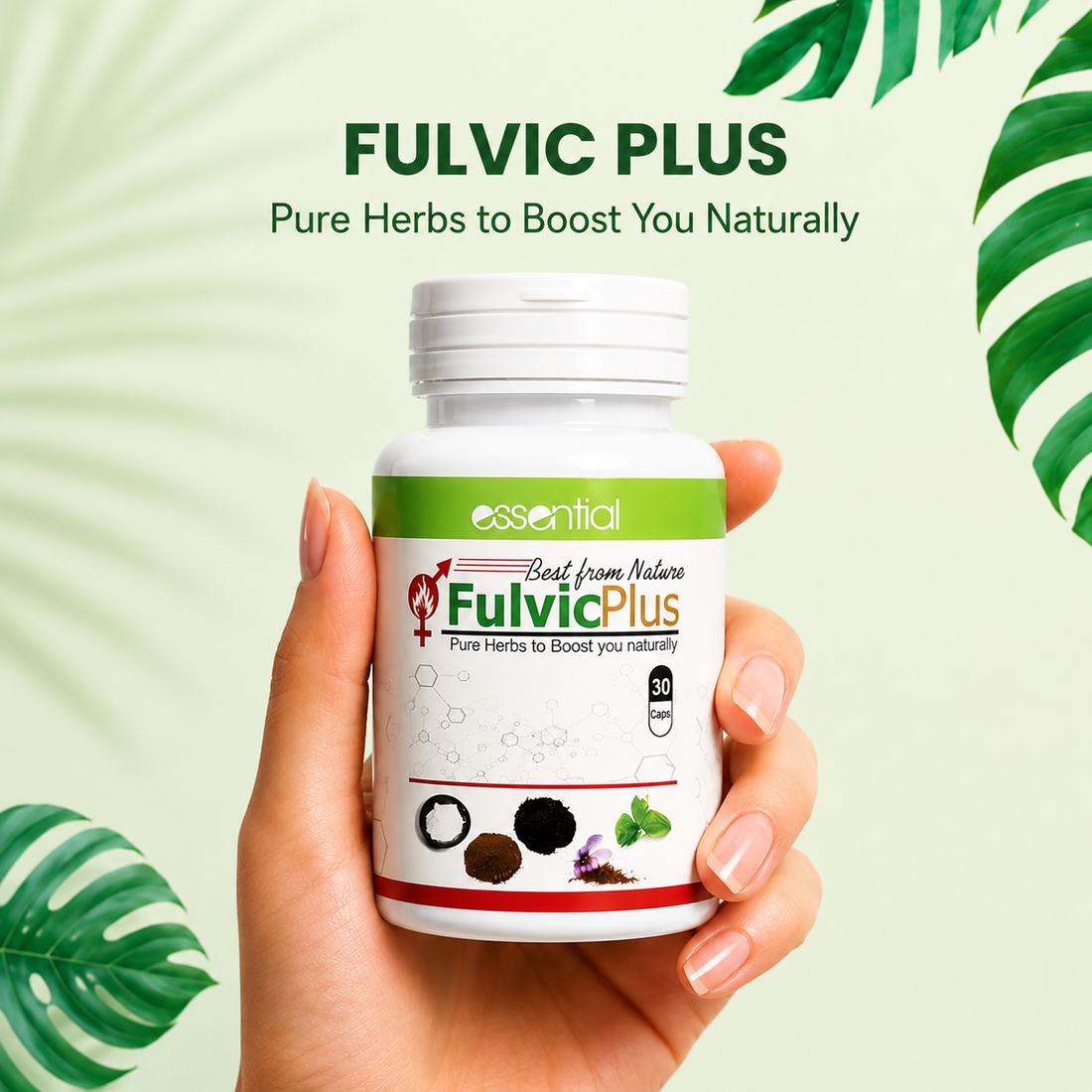 FulvicPlus Men's Capsules herbal supplement for erection and performance support