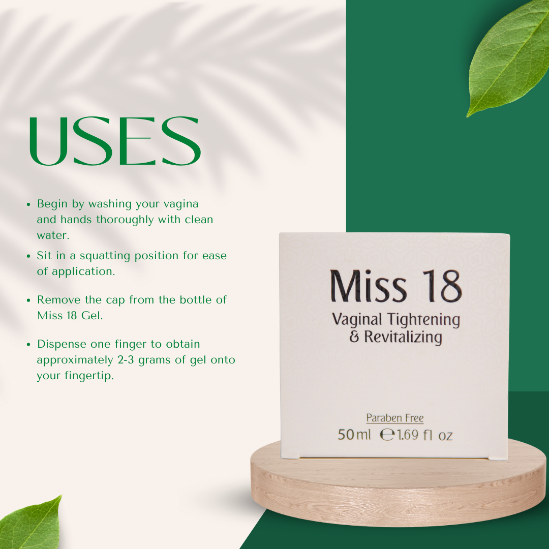 Miss 18 Tightening & Revitalizing Gel - Natural Feminine Tightening & Intimate Care