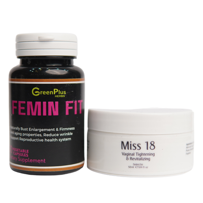 Feminfit & Miss 18 Tightness Gel Combo - Complete Women's Health & Wellness Solution